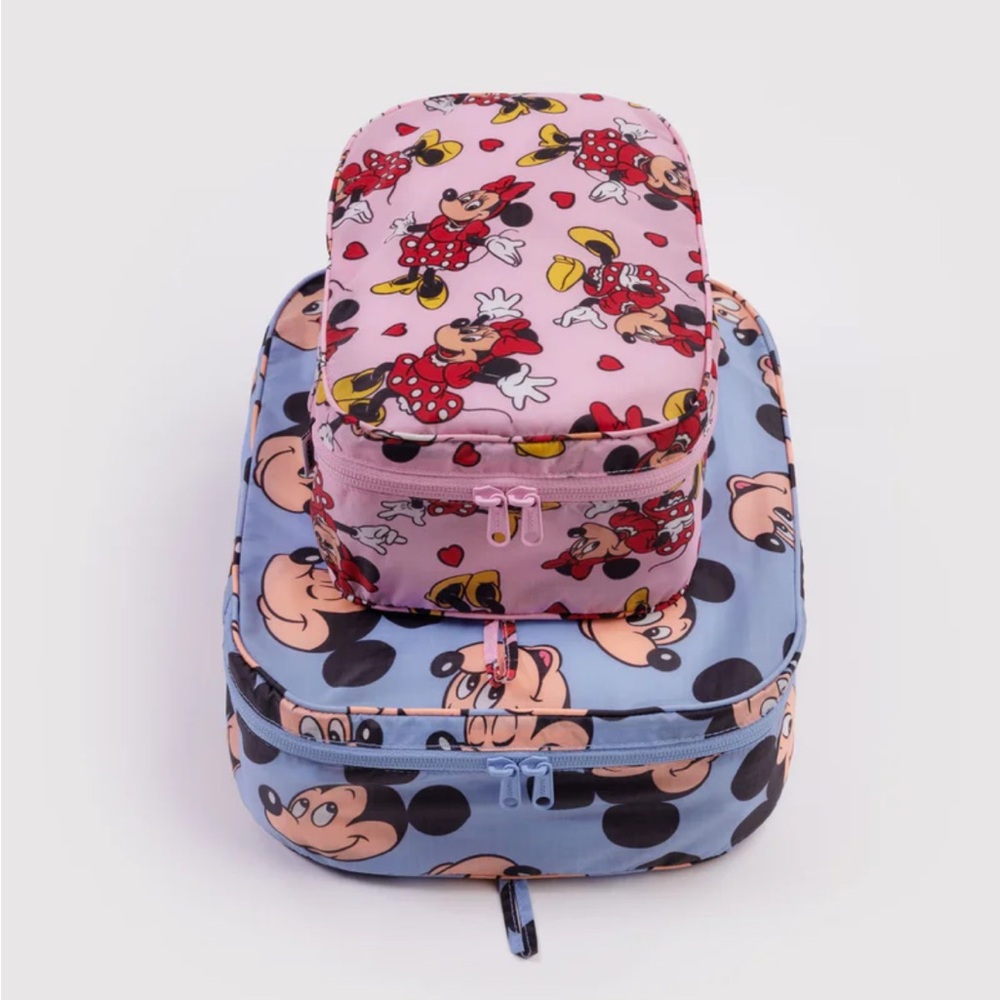 BAGGU Packing Cube Set With Mickey And Minnie Print